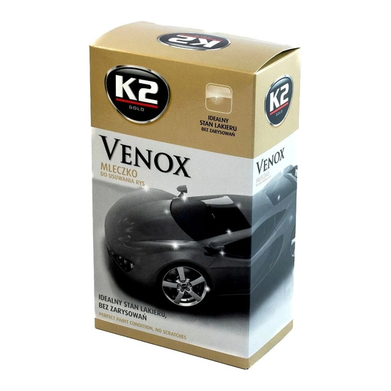 K2 Venox mleczko do usuwania rys i zarysowań 180g + gąbka