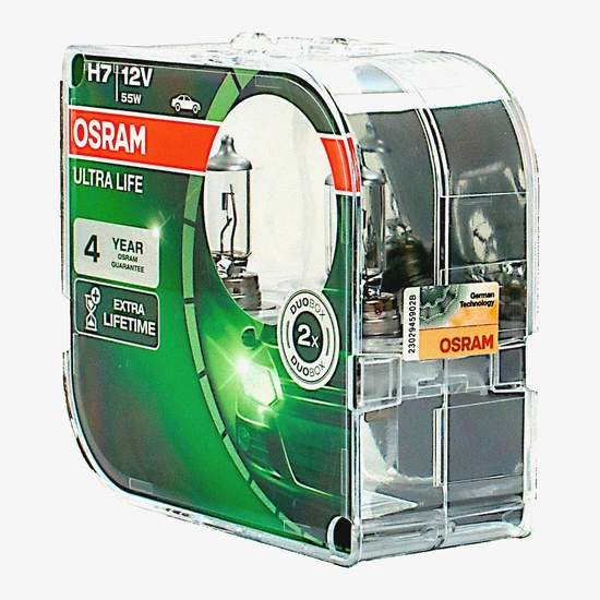 Żarówka samochodowa H7 Osram Ultra Life o wydłużonej żywotności - 2szt