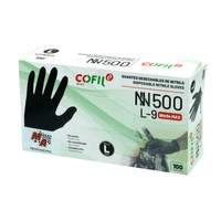 MA Professional - Rękawice nitrylowe L czarne 100szt
