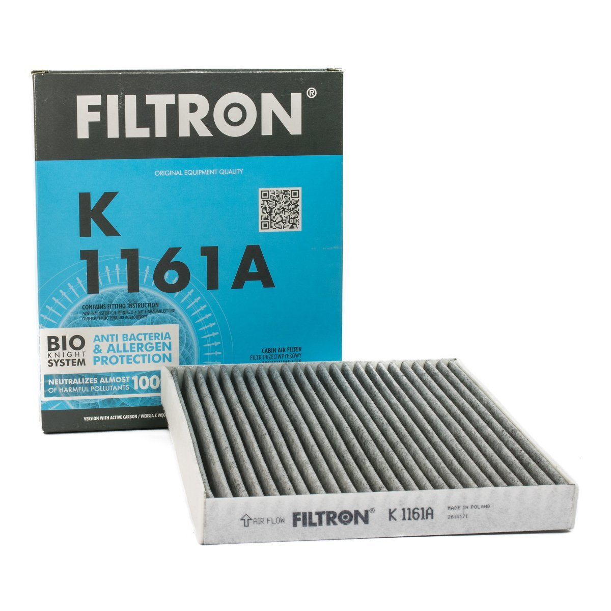 FILTRON filtr kabinowy K1161A Mazda 6 1.82.3i 16v 06.02