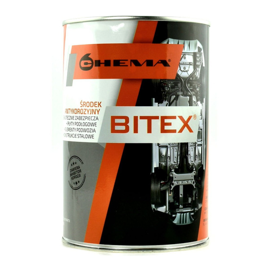 BITEX preparat antykorozyjny do konserwacji podwozia puszka 1L na pędzel